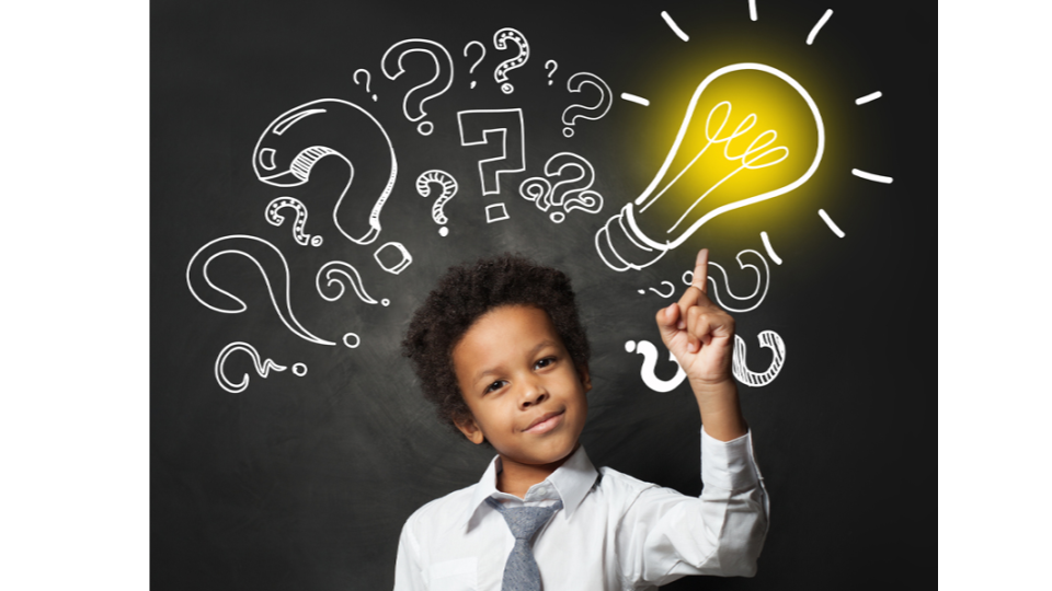 Young student developing critical thinking skills